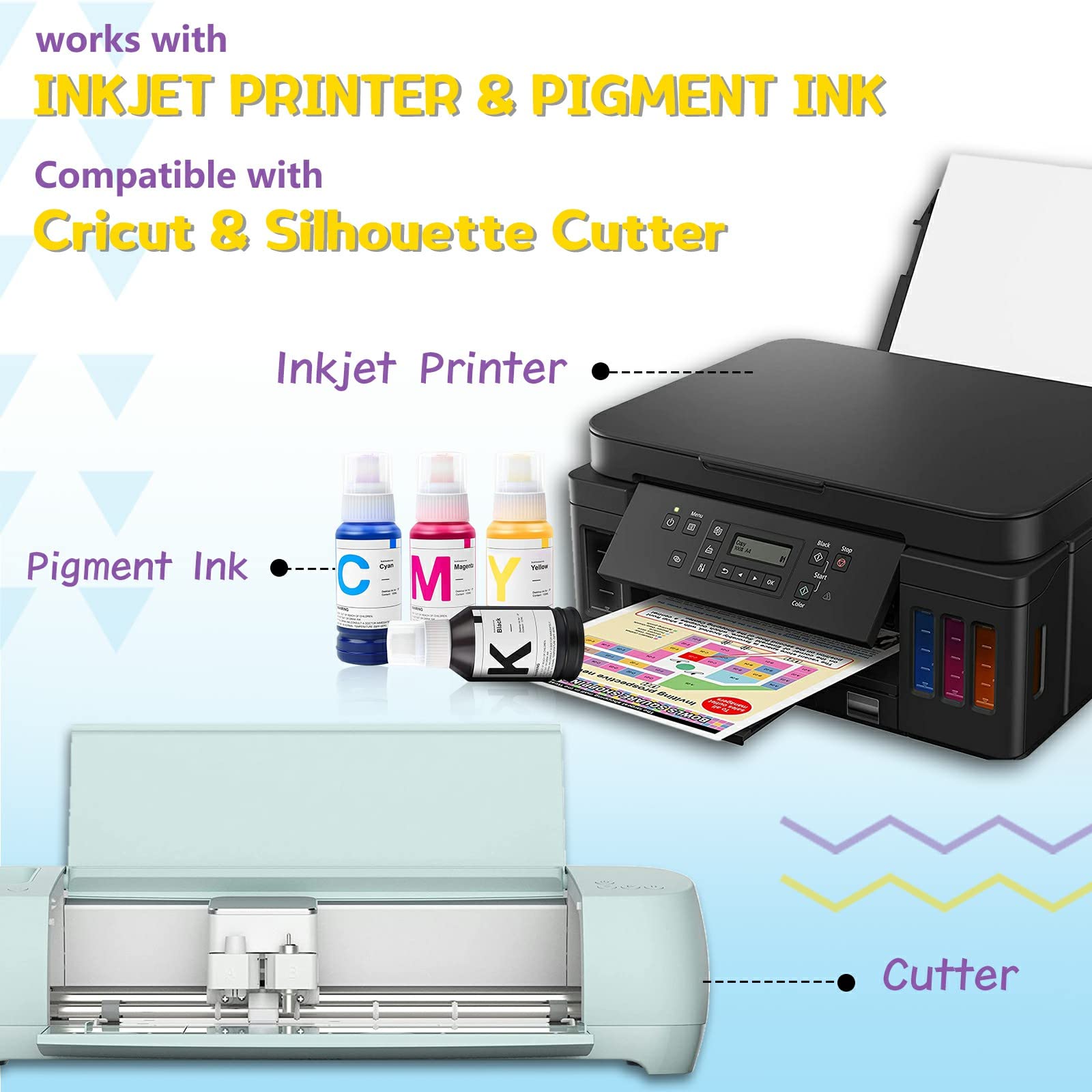 HTVRONT Heat Transfer Paper 11x17 " for Dark T Shirts - 10 Pack Iron on Transfer Paper for Inkjet Printer, Large 11x17" Easy to Use Printable Heat Transfer Vinyl, Vibrant Color, Durable & Soft - Image 5